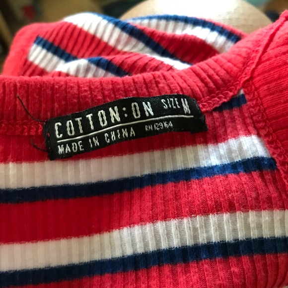 Striped Crop Halter Tank (Cotton On) - Picture 3 of 3